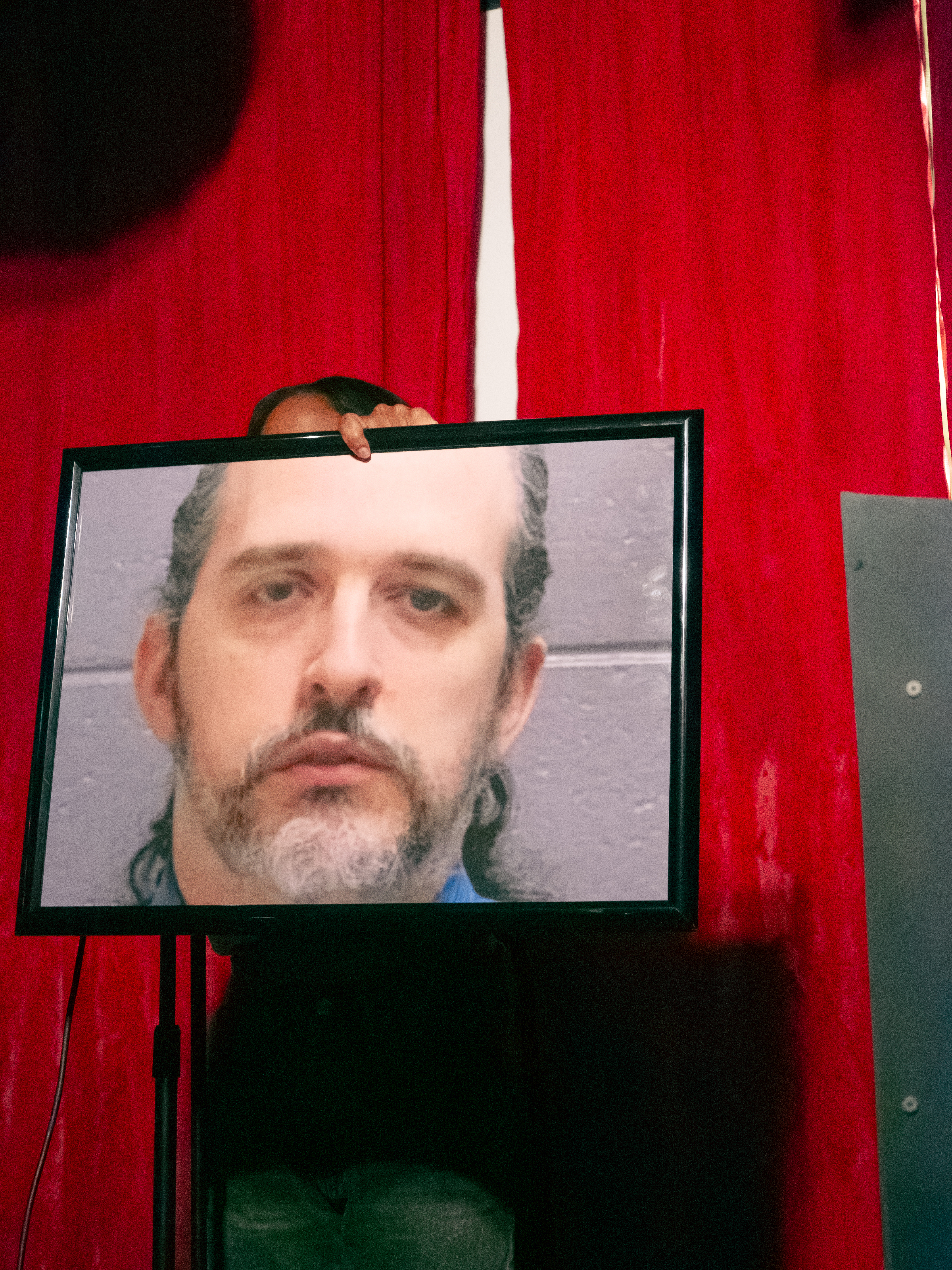 Courtney Peck shares mug shot of her therapist.