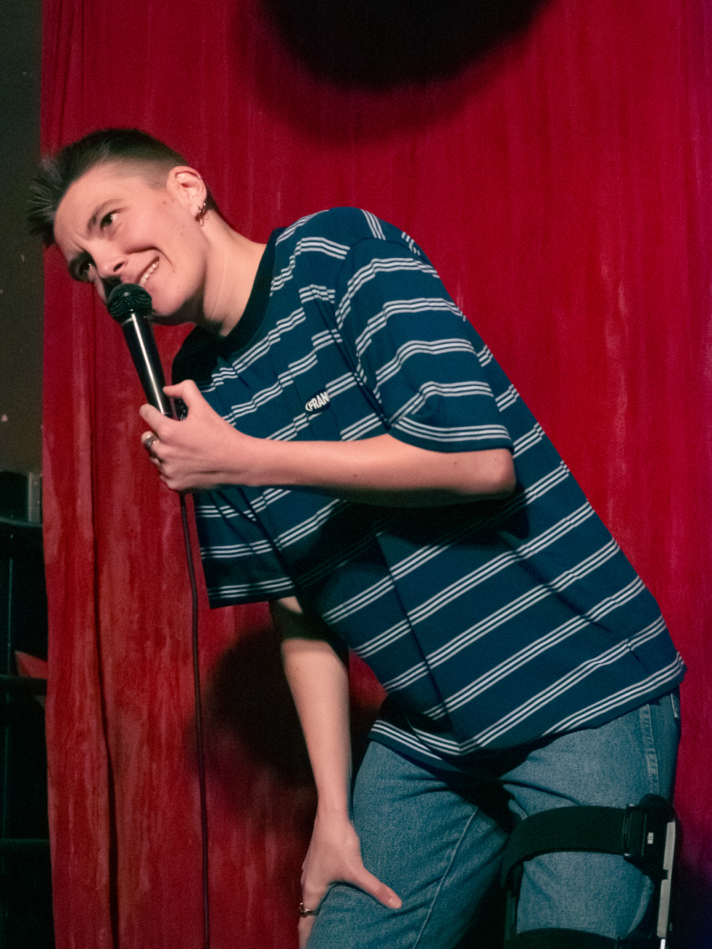 Kendall Allison really leans into a joke.