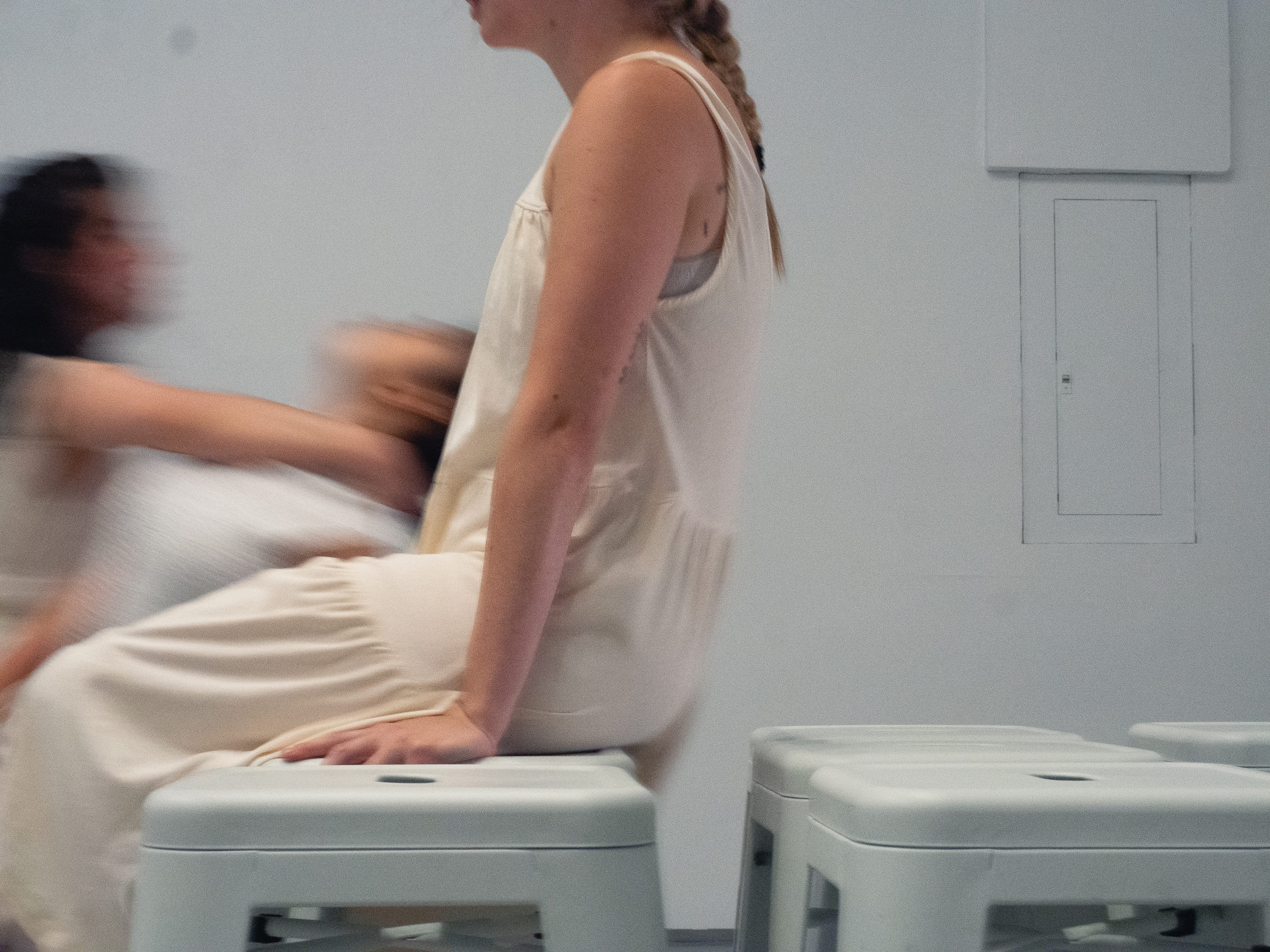 Photo of dancers performing Exit.