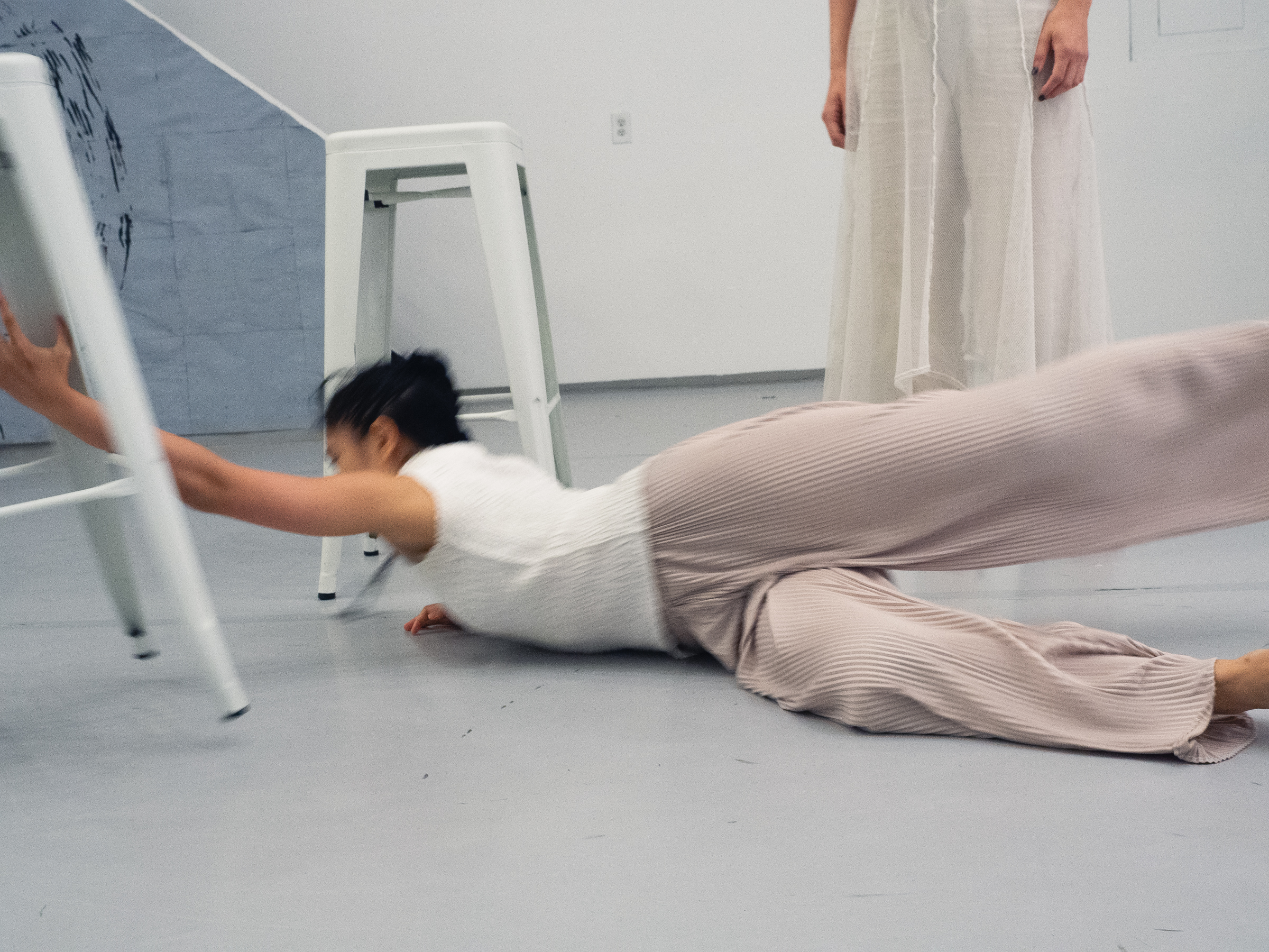 Photo of dancers performing Exit.