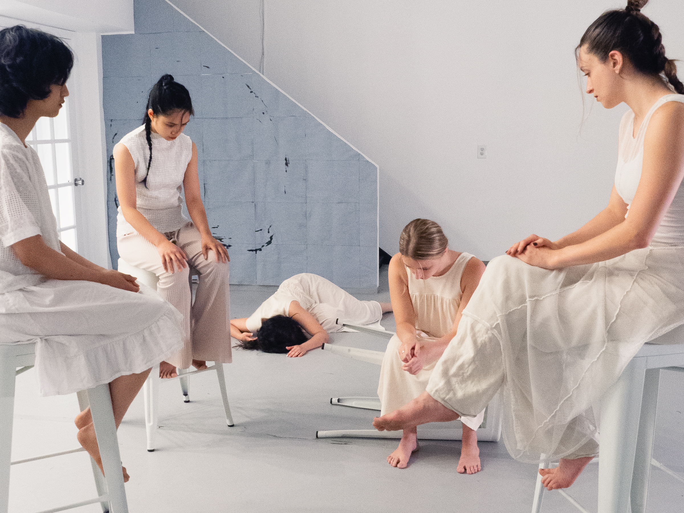 Photo of dancers performing Exit.