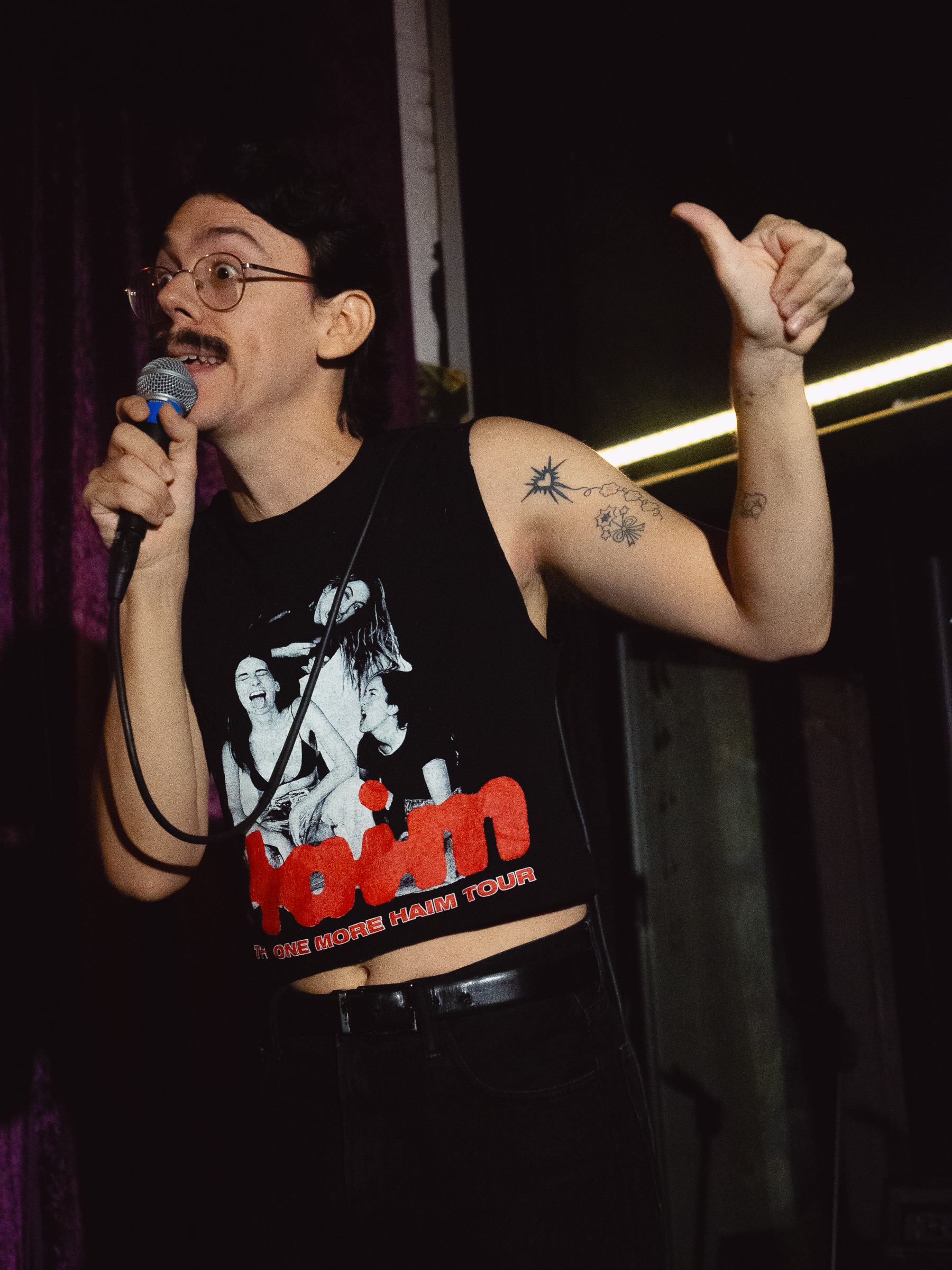 Erik Martini performs.