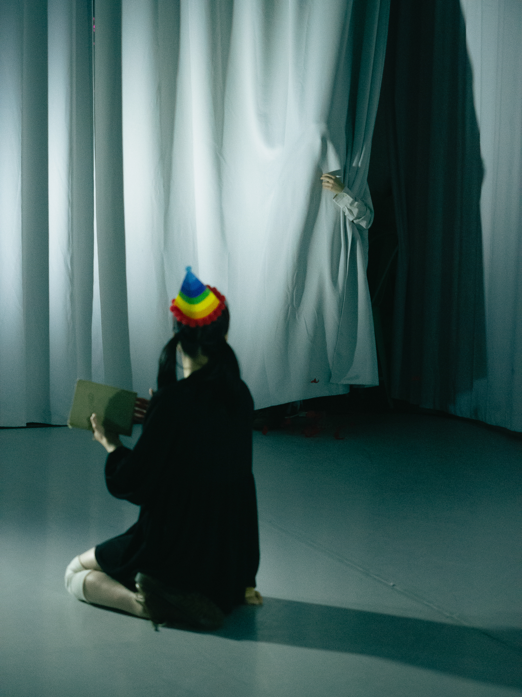 Photo of dancers performing A Dreamt up Draft of Suggestion.