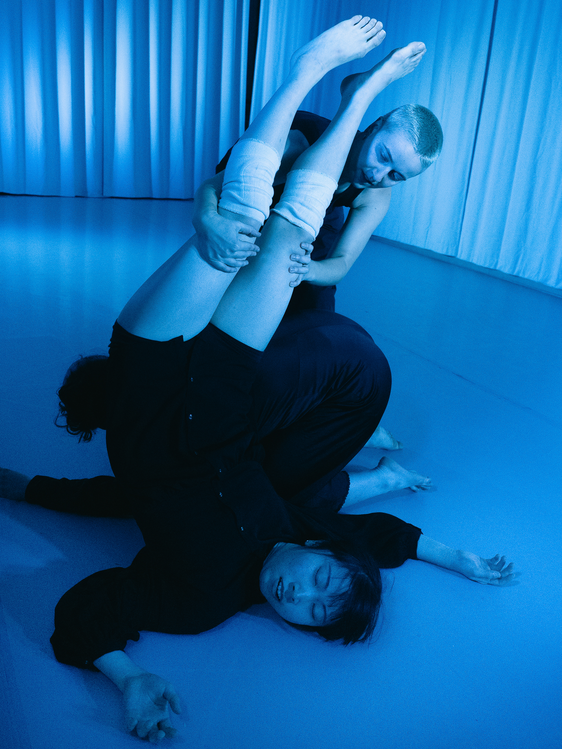 Photo of dancers performing A Dreamt up Draft of Suggestion.