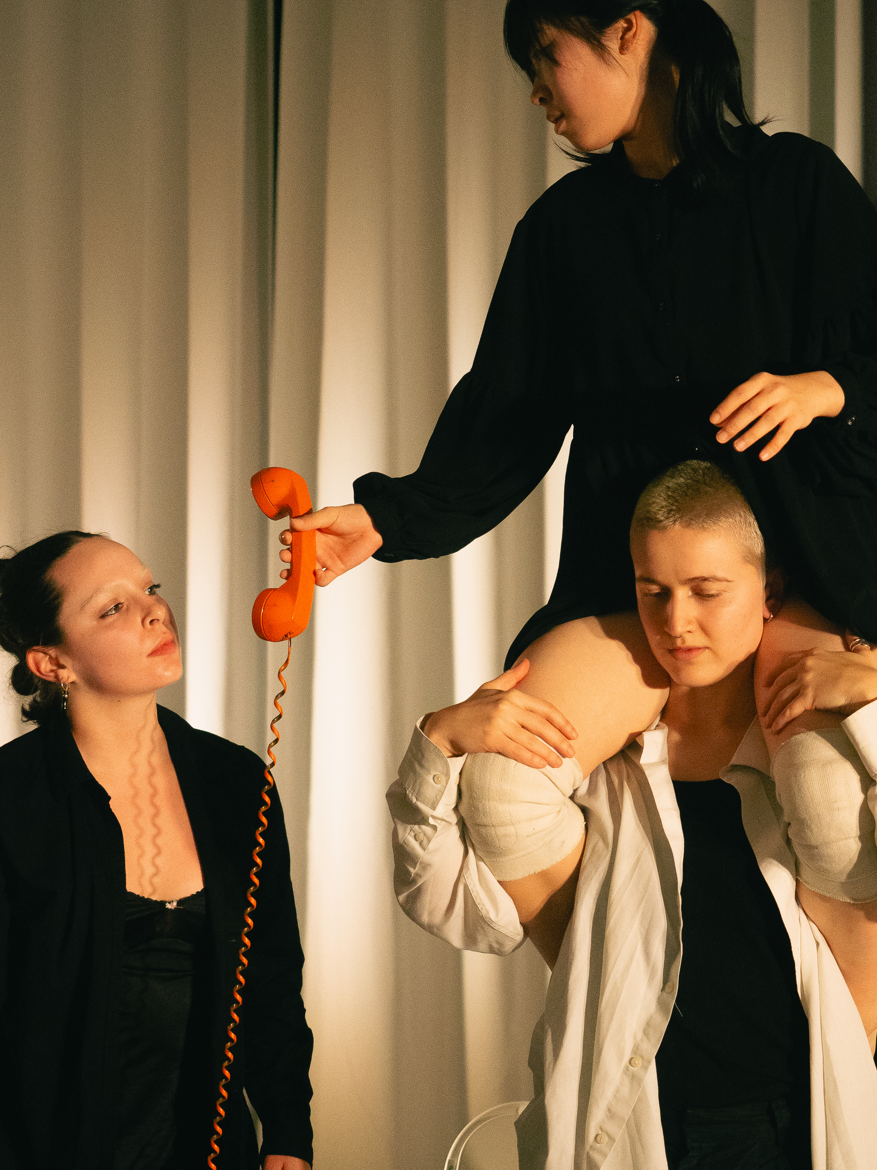 Photo of dancers performing A Dreamt up Draft of Suggestion.