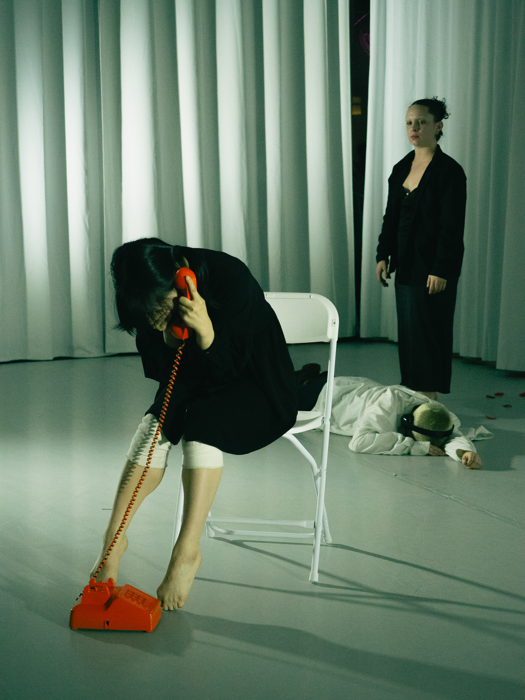 Photo of dancers performing A Dreamt up Draft of Suggestion.